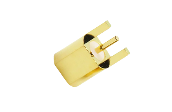 MMCX ST. JACK CONNECTOR PCB EDGE MOUNT FOR ø.028 POST CONTACT
